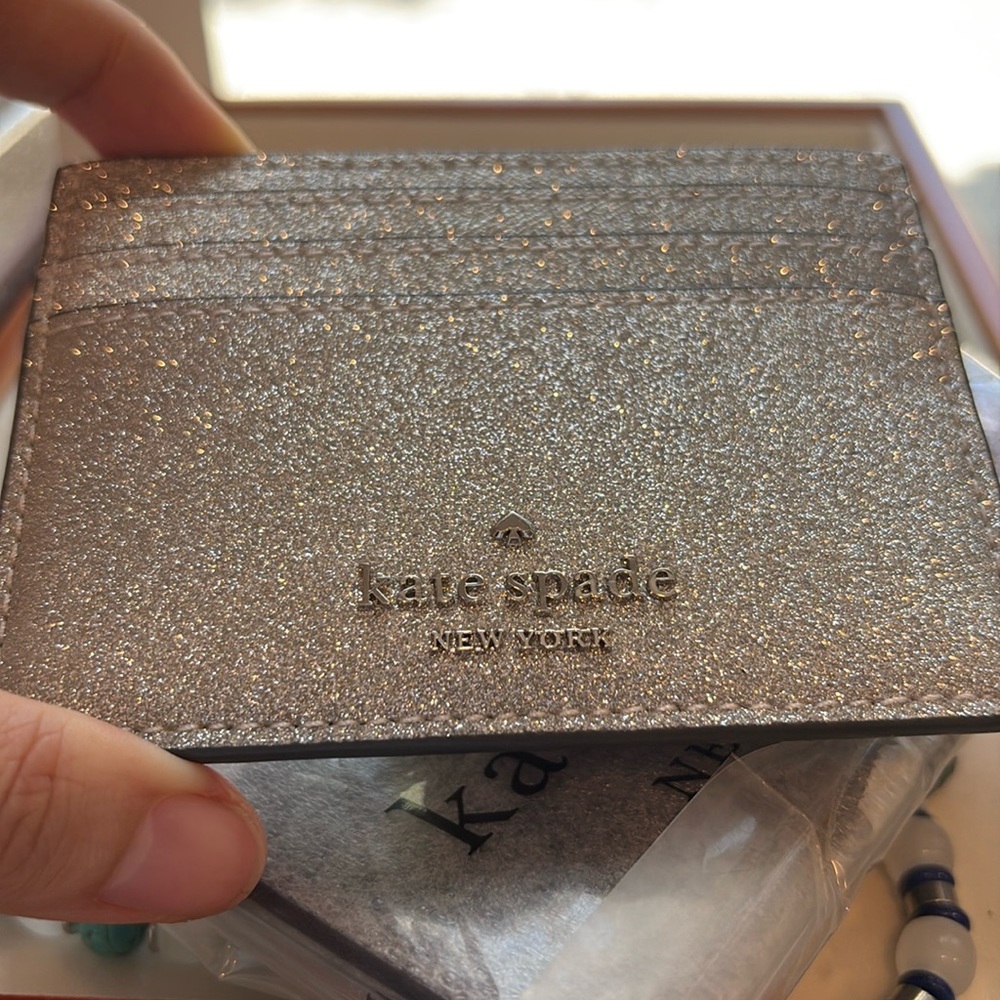 Kate Spade Boxed Small Slim Cardholder Lunar Light